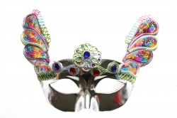 Eyemask-Silver With Decoration