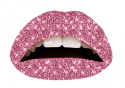 Passion Lips-Temporary Lip Tatoo-Pink Glitter