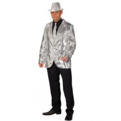 Silver Sequin Sparkling Jacket