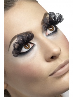 Eyelashes, Large - Black Lace