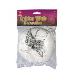 Spider Web Fibre Decoration White