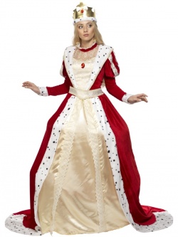 Queen Costume Red and White