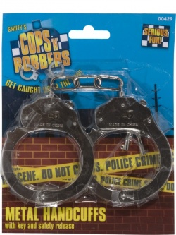 Metal Handcuffs with Key    