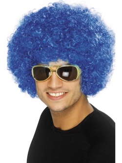 Afro Wig Blue