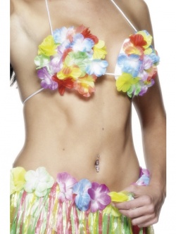 Hawaiian Bra-Flowered, Multi-Coloured
